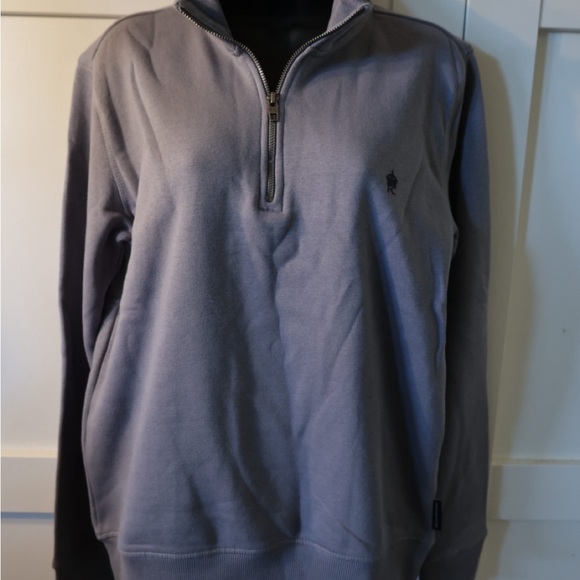 French Connection Gray blue Sweater quarter zip sweater unisex - Picture 2 of 5